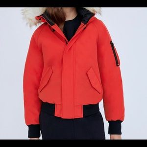 TNA goose down parka jacket